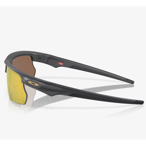 Oakley BiSphaera Sunglasses Matte Carbon Frame Prizm 24k Polarized Lenses