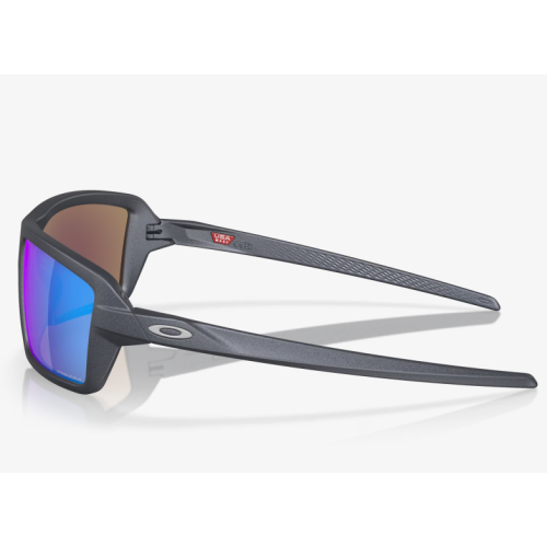 Oakley Cables Sunglasses Blue Steel Frame Prizm Sapphire Lenses