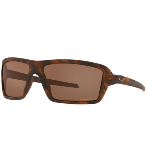 Oakley Cables Sunglasses Brown Tortoise Frame Prizm Tungsten Polarized Lenses