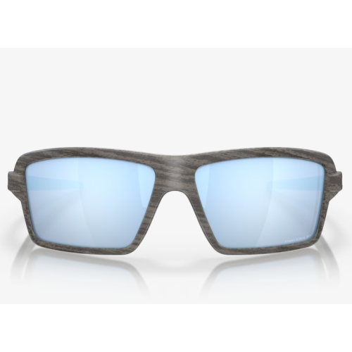 Oakley Cables Sunglasses Woodgrain Frame Prizm Deep Water Polarized Lenses