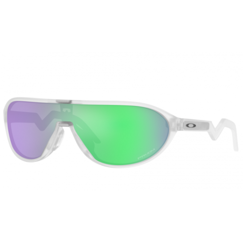 Oakley CMDN Sunglasses Matte Clear Frame Prizm Road Jade Lenses