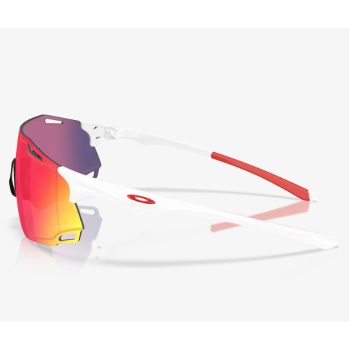 Oakley Cybr Dyno Sunglasses Polished White Frame Prizm Road Lenses