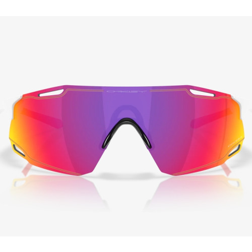 Oakley Cybr Dyno Sunglasses Polished White Frame Prizm Road Lenses