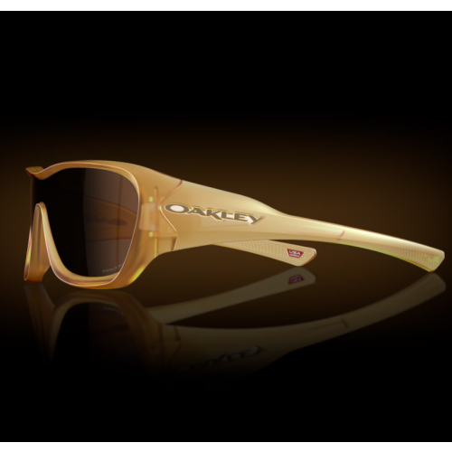 Oakley De La Salle Sunglasses Matte Trans Light Curry Frame Prizm Tungsten Lenses