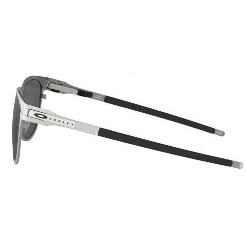 Oakley Diecutter Rectangular Sunglasses Satin Chrome Frame Prizm Black Lenses