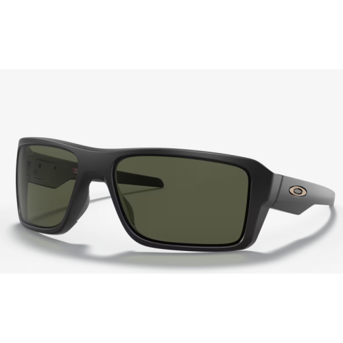 Oakley Double Edge Sunglasses Matte Black Frame Dark Grey Lenses