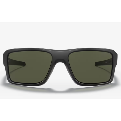 Oakley Double Edge Sunglasses Matte Black Frame Dark Grey Lenses