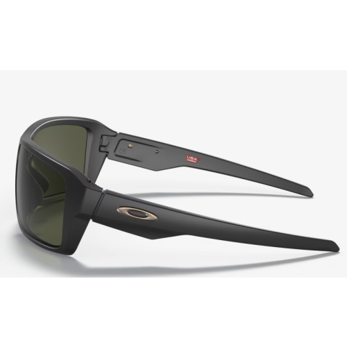 Oakley Double Edge Sunglasses Matte Black Frame Dark Grey Lenses