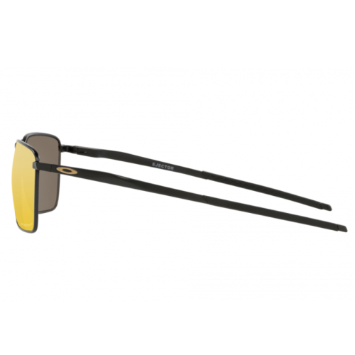Oakley Ejector Sunglasses Satin Black Frame Prizm 24K Polarized Lenses