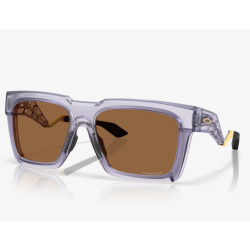 Oakley Enigma Ink Sunglasses Matte Translucent Lilac Frame Prizm Bronze Lenses