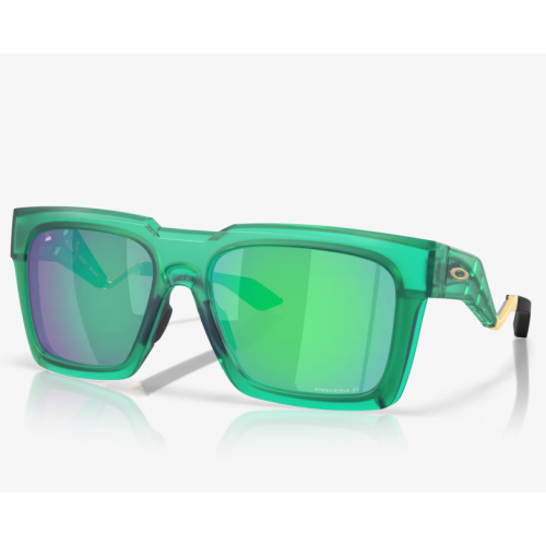 Oakley Enigma Ink Sunglasses Matte Translucent Viridian Frame Prizm Jade Polarized Lenses