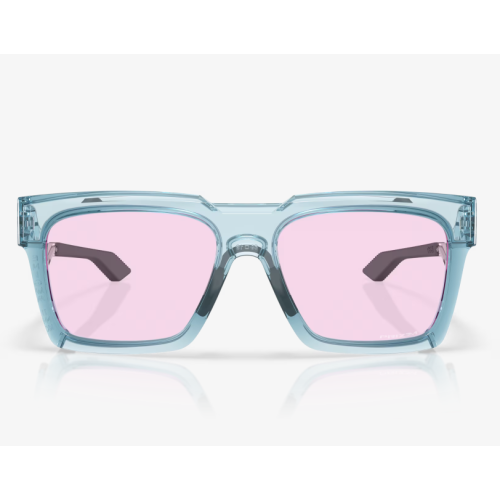 Oakley Enigma Ink Sunglasses Polished Transparent Stonewash Frame Prizm Low Light Lenses