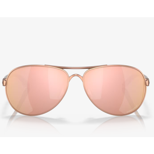Oakley Feedback Sunglasses Satin Rose Gold Frame Prizm Rose Gold Lenses