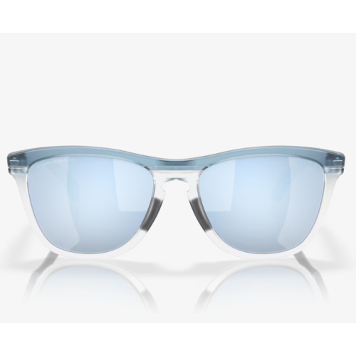 Oakley Frogskins Range Sunglasses Transparent Stonewash Frame Prizm Deep Water Polarized Lenses