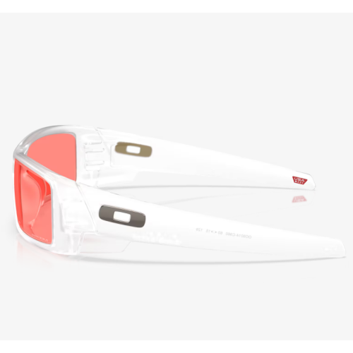 Oakley Gascan Sunglasses Matte Clear Frame Prizm Peach Lenses