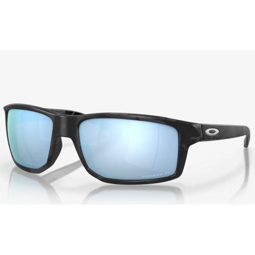 Oakley Gibston Sunglasses Matte Black Camo Frame Prizm Deep Water Polarized Lenses 