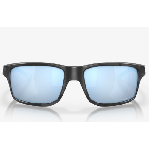 Oakley Gibston Sunglasses Matte Black Camo Frame Prizm Deep Water Polarized Lenses 