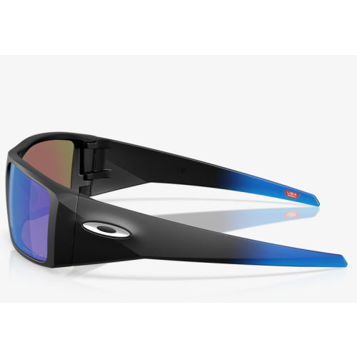 Oakley Heliostat Sunglasses Matte Black Frame Prizm Sapphire Polarized Lenses