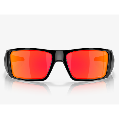Oakley Heliostat Sunglasses Polished Black Frame Prizm Ruby Lenses