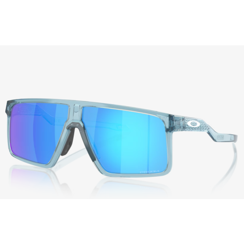 Oakley Helux Sunglasses Transparent Stonewash Frame Prizm Sapphire Lenses