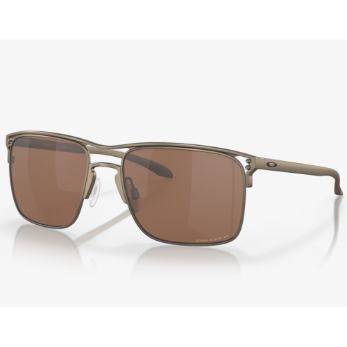 Oakley Holbrook TI Sunglasses Satin Pewter Frame Prizm Tungsten Polarized Lenses