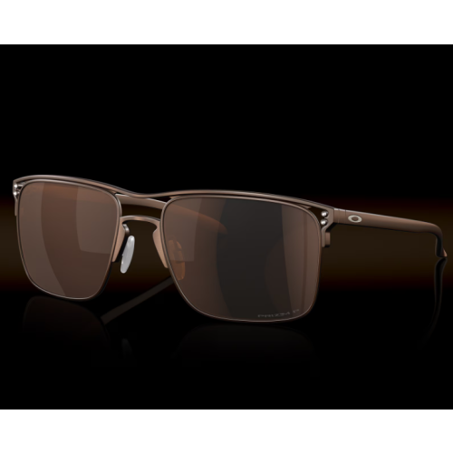 Oakley Holbrook TI Sunglasses Satin Toast Frame Prizm Tungsten Polarized Lenses