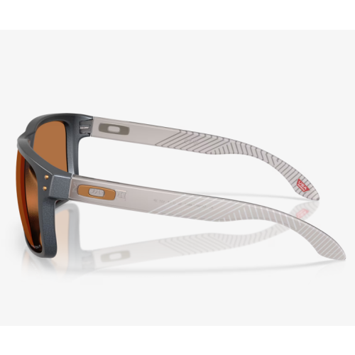 Oakley Holbrook XL Sunglasses Blue Steel Frame Prizm Bronze Polarized Lenses