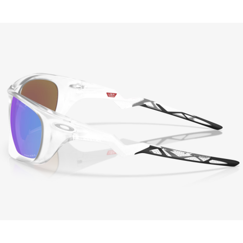 Oakley Lateralis Sunglasses Matte Clear Frame Prizm Sapphire Lenses
