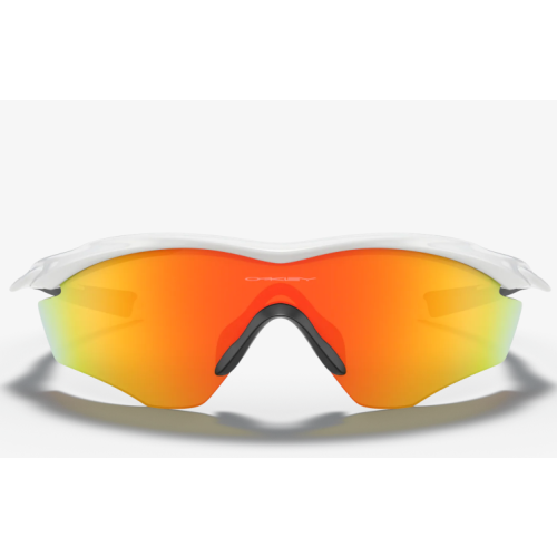 Oakley M2 Frame Sunglasses Polished White Frame Fire Iridium Lenses
