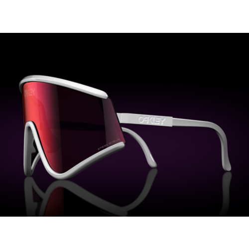 Oakley MUZM Eyeshade Sunglasses White Frame Prizm Road Lenses