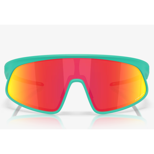 Oakley RSLV Sunglasses Matte Celeste Frame Prizm Ruby Lenses