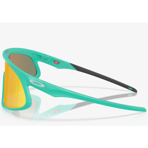 Oakley RSLV Sunglasses Matte Celeste Frame Prizm Ruby Lenses