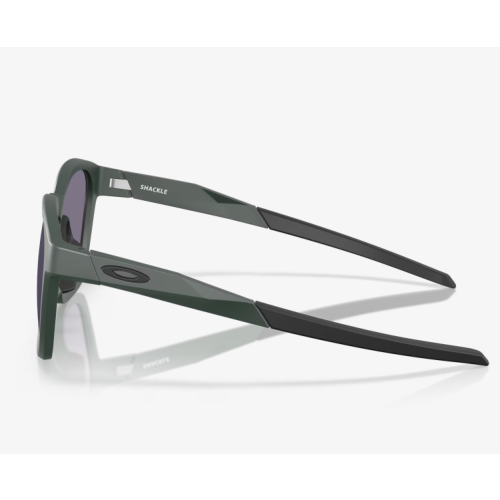 Oakley Shackle Sunglasses Matte Hunter Green Frame Prizm Grey Lenses
