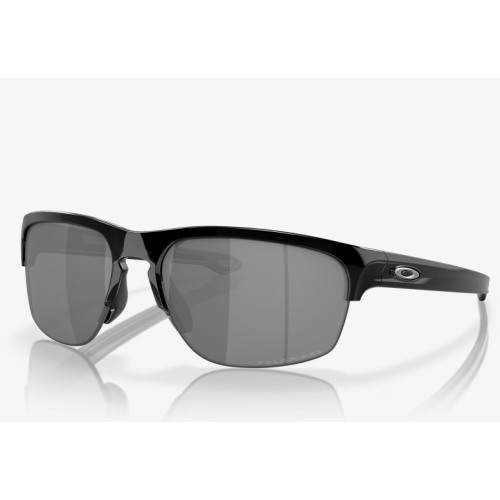 Oakley Sliver Edge Sunglasses Polished Black Frame Black Iridium Polarized Lenses