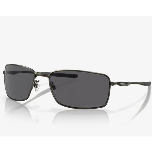 Oakley Square Wire Sunglasses Carbon Frame Grey Polarized Lenses