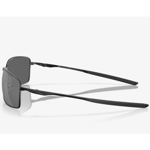 Oakley Square Wire Sunglasses Matte Black Frame Black Iridium Polarized Lenses