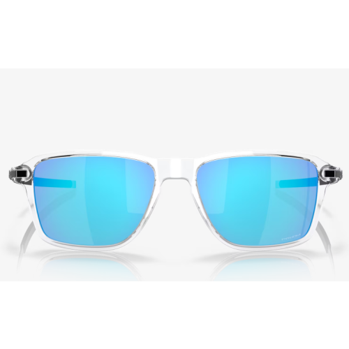 Oakley Wheel House Sunglasses Polished Clear Frame Prizm Sapphire Lenses