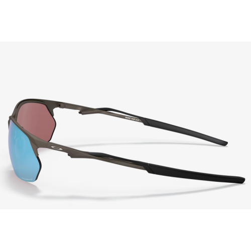 Oakley Wire Tap 2.0 Sunglasses Satin Lead Frame Prizm Deep Water Polarized Lenses
