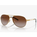 Oakley Caveat Sunglasses Polished Gold Frame Dark Brown Gradient Lenses