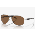 Oakley Feedback Sunglasses Satin Chrome Frame Prizm Bronze Lenses