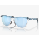 Oakley Frogskins Range Sunglasses Transparent Stonewash Frame Prizm Deep Water Polarized Lenses