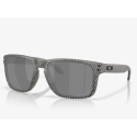 Oakley Holbrook Sunglasses Matte Grey Ink Fingerprint Frame Prizm Black Polarized Lenses