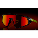 Oakley Latch Panel Inner Spark Collection Sunglasses Black Ink Frame Prizm Ruby Lenses