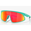 Oakley RSLV Sunglasses Matte Celeste Frame Prizm Ruby Lenses