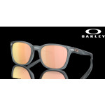 Oakley Ojector Prizm Rose Gold Polarized Lenses Matte Crystal Black Frame Sunglasses