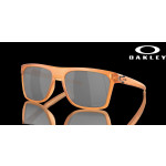 Oakley Leffingwell Coalesce Collection Prizm Black Polarized Lenses Matte Transparent Ginger Frame Sunglasses