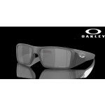 Oakley Heliostat Prizm Black Lenses Steel Frame Sunglasses