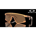 Oakley BXTR Metal Prizm Bronze Lenses Matte Transparent Light Curry Frame Sunglasses