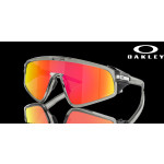 Oakley Latch Panel Prizm Ruby Lenses Grey Ink Frame Sunglasses