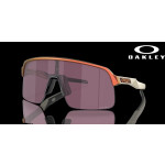 Oakley Sutro Lite (Low Bridge Fit) Chrysalis Collection Prizm Road Black Lenses Matte Red Gold Colorshift Frame Sunglasses